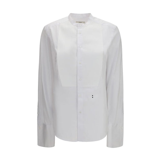 Fendi White Cotton Dress Shirt Fendi