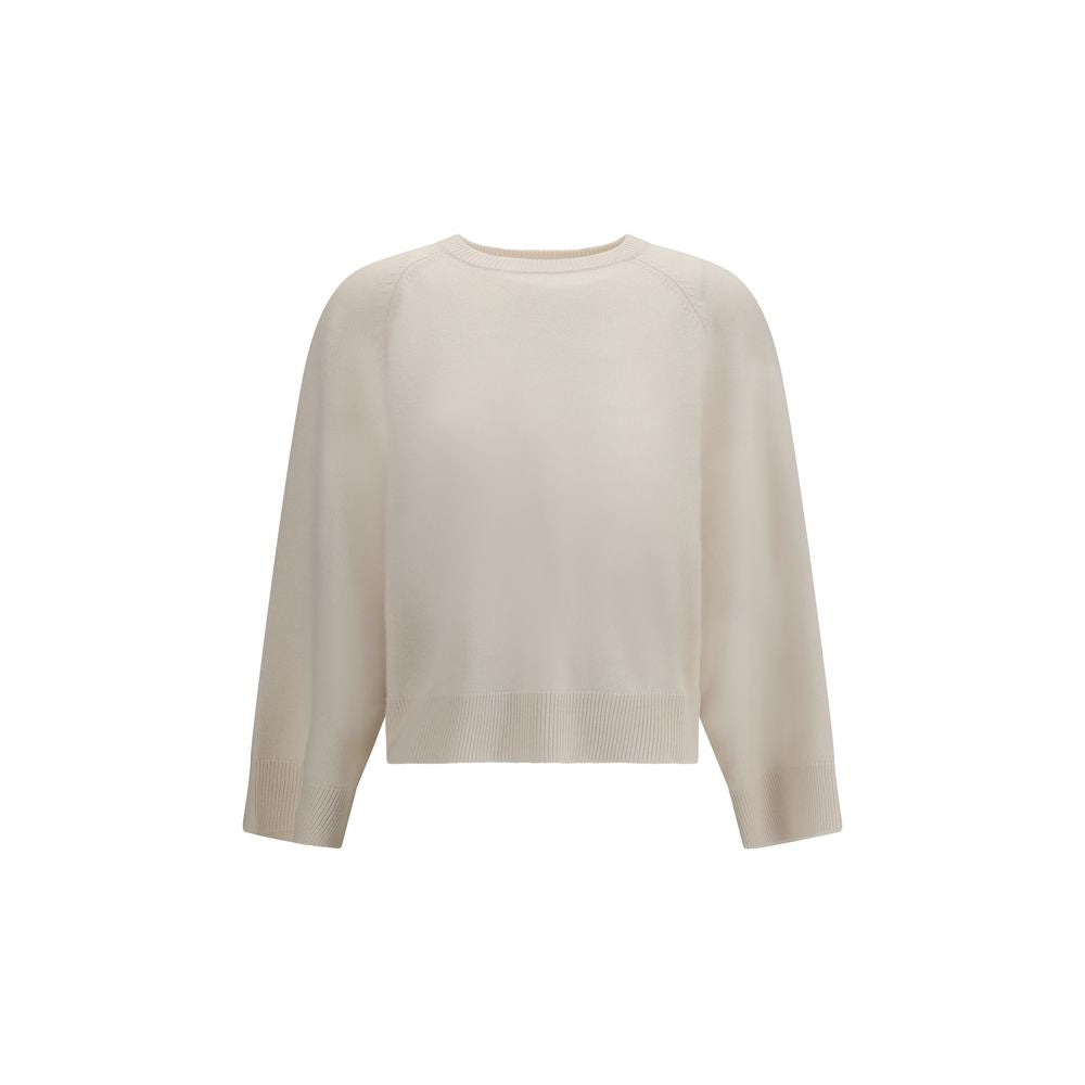 Brunello Cucinelli White Cashmere Sweater Brunello Cucinelli