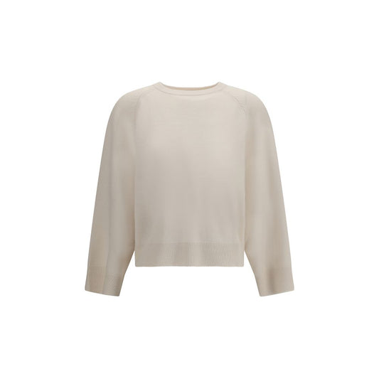 Brunello Cucinelli White Cashmere Sweater Brunello Cucinelli