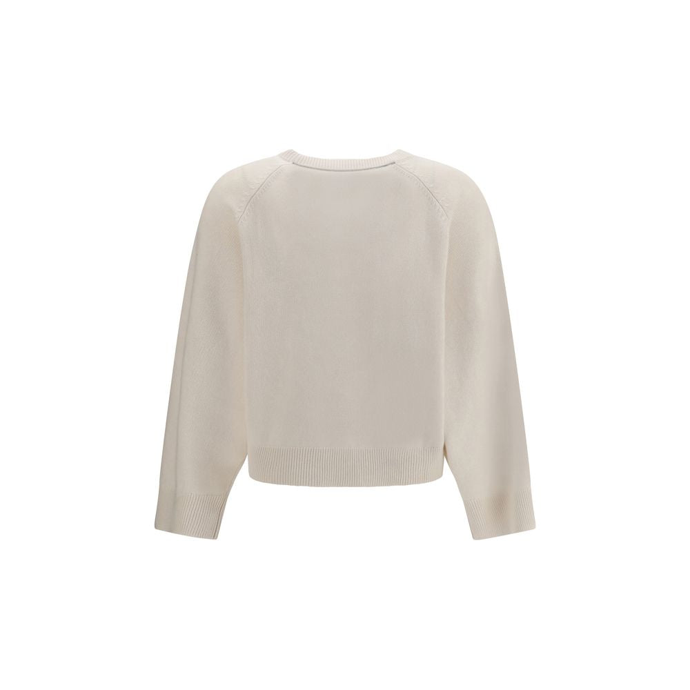 Brunello Cucinelli White Cashmere Sweater Brunello Cucinelli