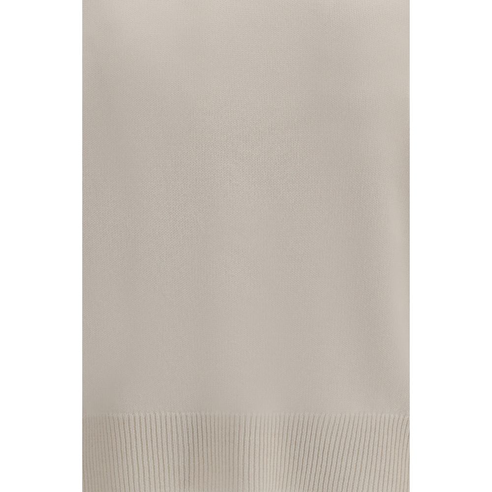 Brunello Cucinelli White Cashmere Sweater Brunello Cucinelli