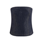 Brunello Cucinelli Blue Cotton Bodysuit