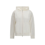 Brunello Cucinelli White Cotton Sweatshirt Brunello Cucinelli