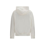 Brunello Cucinelli White Cotton Sweatshirt Brunello Cucinelli