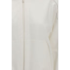 Brunello Cucinelli White Cotton Sweatshirt Brunello Cucinelli
