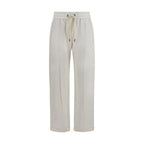 Brunello Cucinelli White Cotton Athletic Pants Brunello Cucinelli
