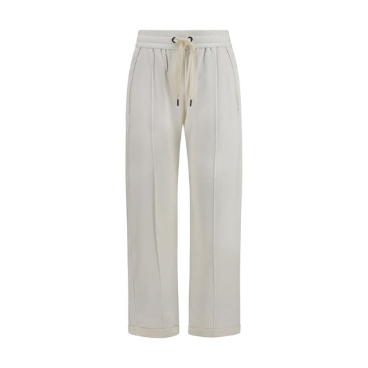 Brunello Cucinelli White Cotton Athletic Pants Brunello Cucinelli