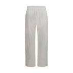 Brunello Cucinelli White Cotton Athletic Pants Brunello Cucinelli