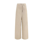 Brunello Cucinelli Beige Cotton Casual Pants