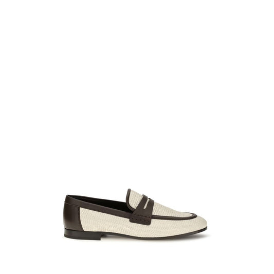 Brunello Cucinelli Beige Polyamide Slip-On Loafers Brunello Cucinelli
