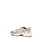New Balance Silver Nylon Athletic Sneakers