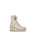 Pedro García Beige Calf Leather Bos Taurus Lace-Up Boots Pedro García