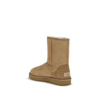 UGG Beige Suede Leather Flat Boots UGG