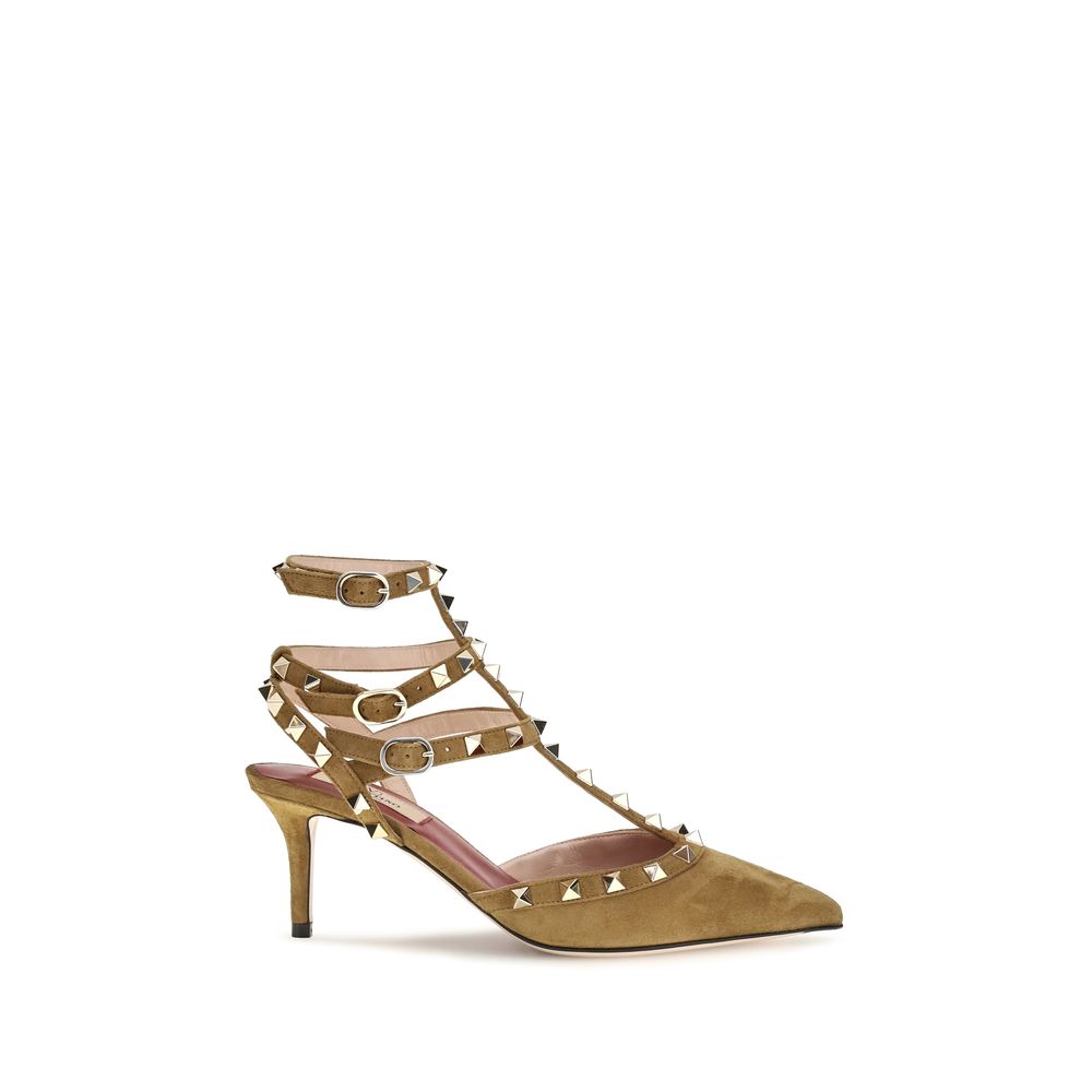 Valentino Garavani Beige Goatskin High Heel Pumps Valentino Garavani