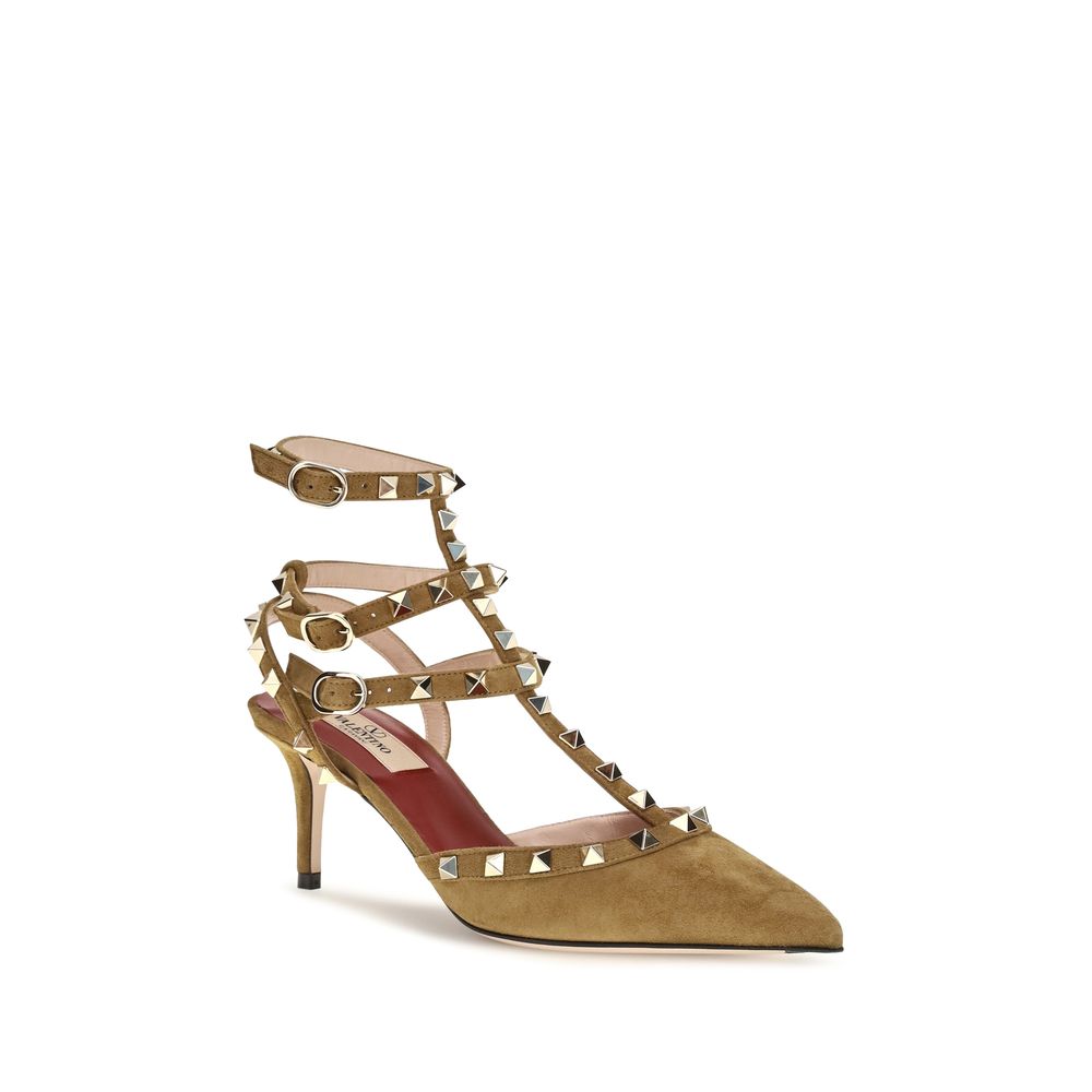 Valentino Garavani Beige Goatskin High Heel Pumps Valentino Garavani