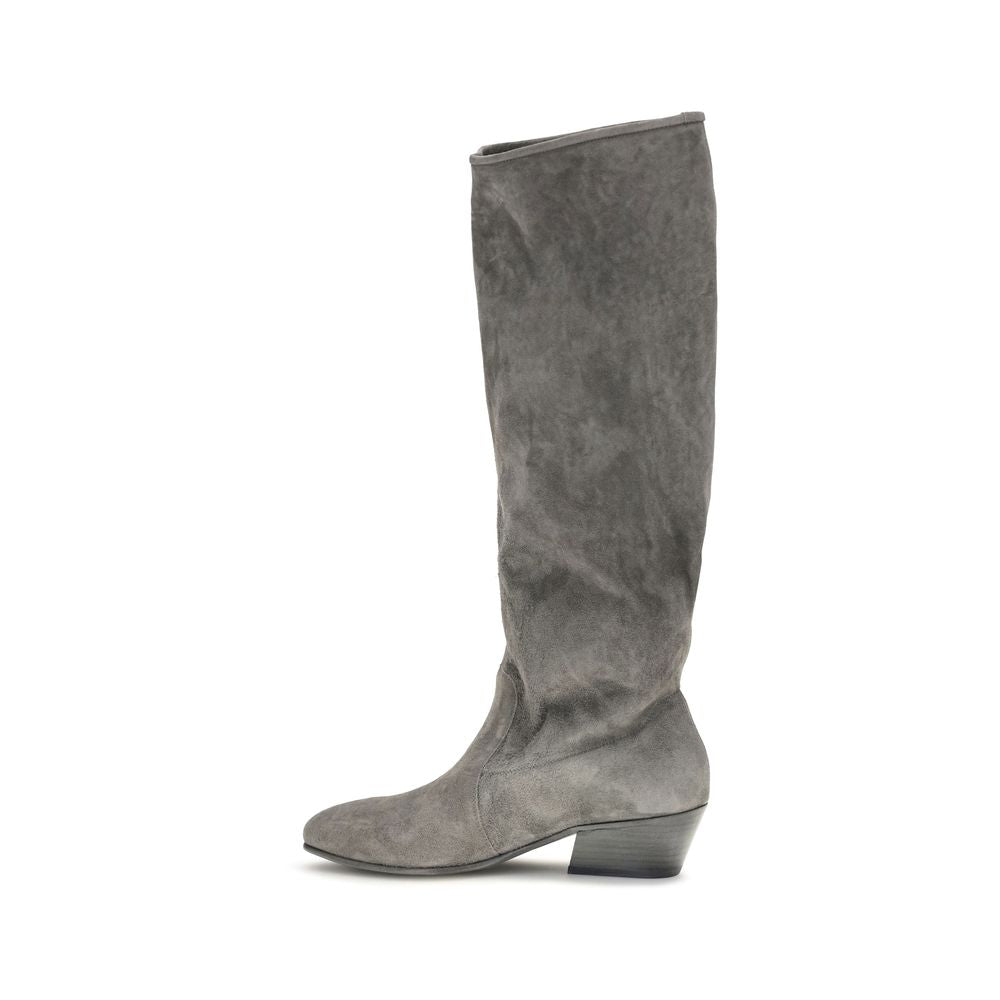 Pedro García Gray Suede Leather Ankle Boots Pedro García