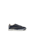 Brunello Cucinelli Blue Suede Leather Athletic Sneakers Brunello Cucinelli