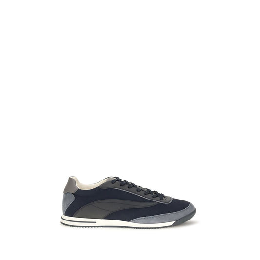 Brunello Cucinelli Blue Suede Leather Athletic Sneakers Brunello Cucinelli
