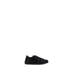 Valentino Garavani Black Calf Leather Bos Taurus Athletic Sneakers Valentino Garavani