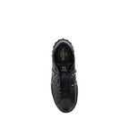 Valentino Garavani Black Calf Leather Bos Taurus Athletic Sneakers Valentino Garavani