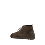 Marsell Brown Suede Leather Lace-Up Boots