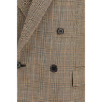 Saint Laurent Beige Wool Oves Aries Blazer
