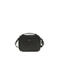 Ferragamo Black Calf Leather Bos Taurus Shoulder Bag Ferragamo