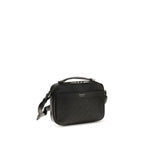 Ferragamo Black Calf Leather Bos Taurus Shoulder Bag Ferragamo
