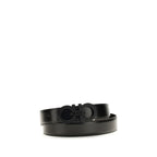 Ferragamo Black Calf Leather Bos Taurus Regular Belt Ferragamo