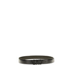 Ferragamo Black Calf Leather Bos Taurus Regular Belt Ferragamo