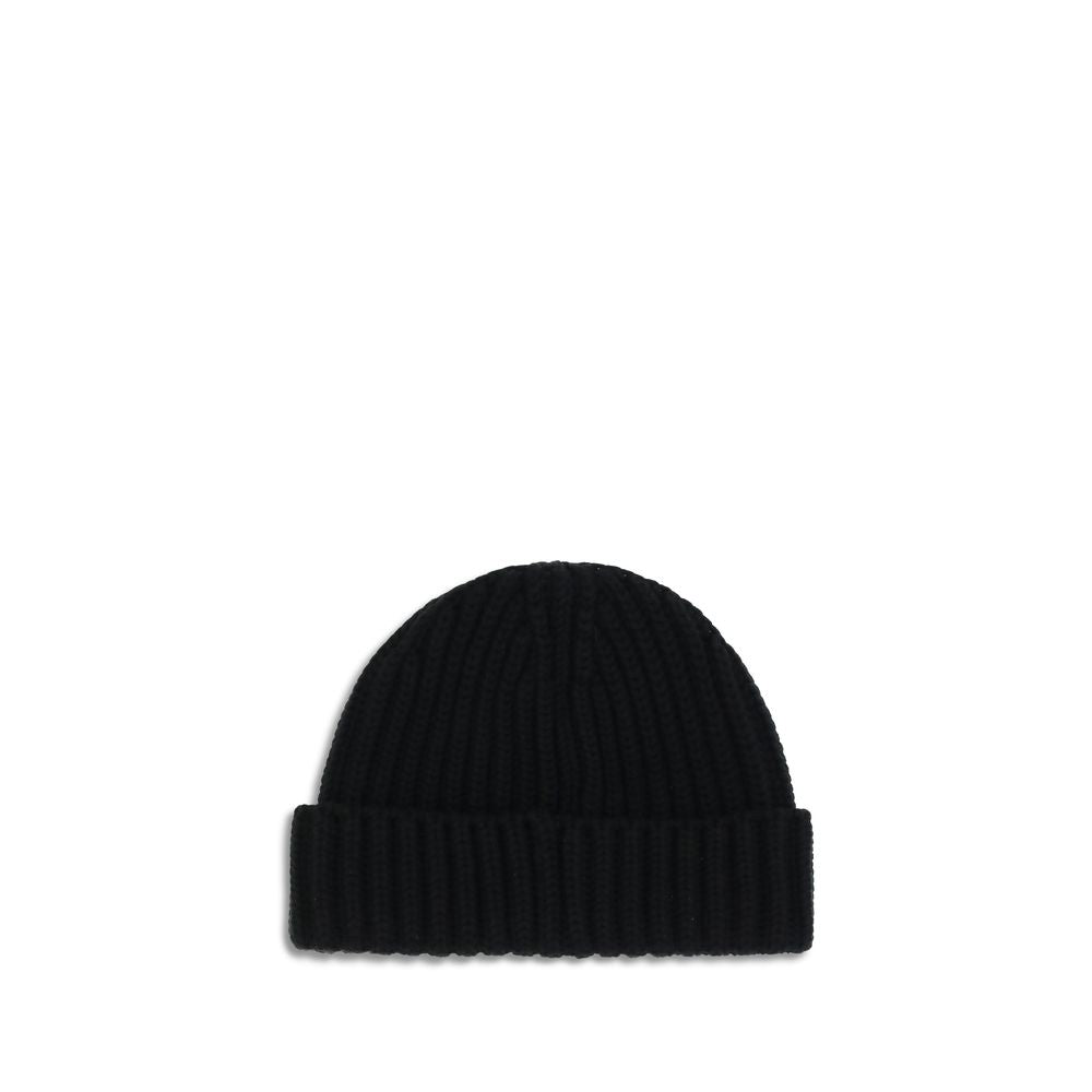 Prada Black Wool Oves Aries Beanie Prada