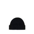 Prada Black Wool Oves Aries Beanie Prada