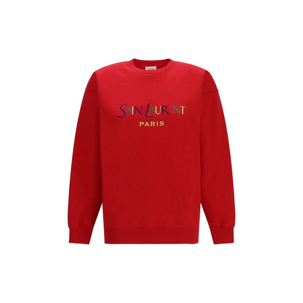 Saint Laurent Red Cotton Sweatshirt