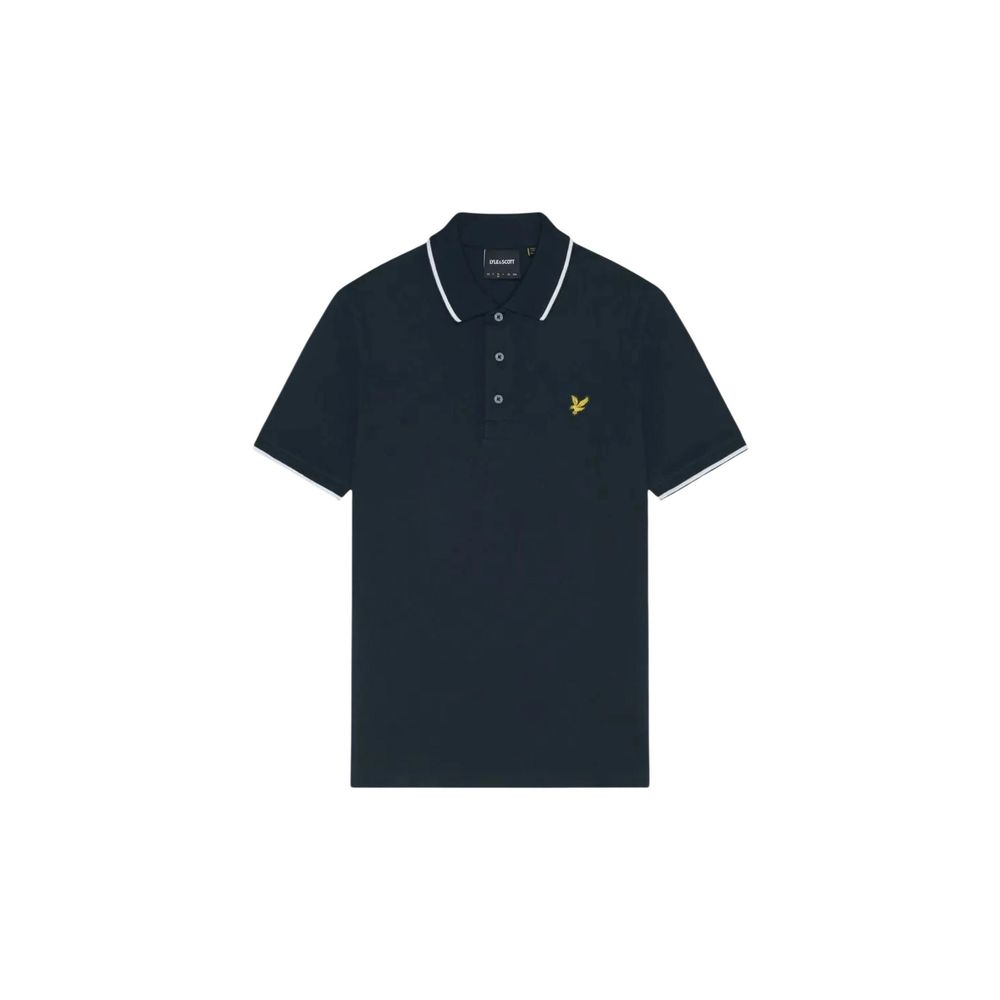 Lyle & Scott Blue Cotton Polo Shirt Lyle & Scott
