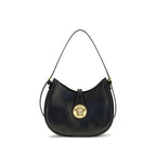 Versace Black Calf Leather Bos Taurus Shoulder Bag Versace