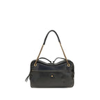 Vivienne Westwood Black Calf Leather Bos Taurus Shoulder Bag Vivienne Westwood