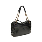 Vivienne Westwood Black Calf Leather Bos Taurus Shoulder Bag Vivienne Westwood