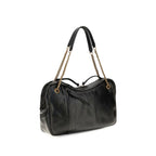 Vivienne Westwood Black Calf Leather Bos Taurus Shoulder Bag Vivienne Westwood
