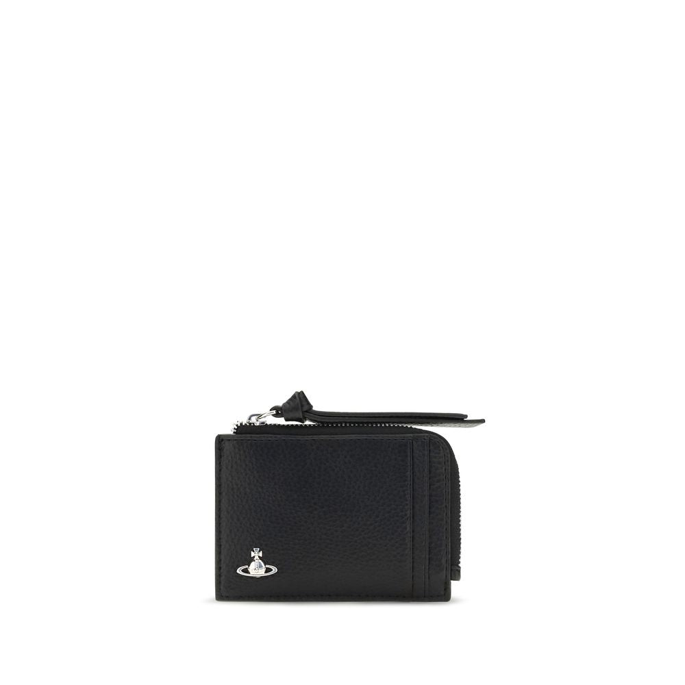 Vivienne Westwood Black Calf Leather Bos Taurus Wallet Vivienne Westwood