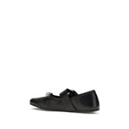 Vivienne Westwood Black Calf Leather Bos Taurus Ballet Flats Vivienne Westwood