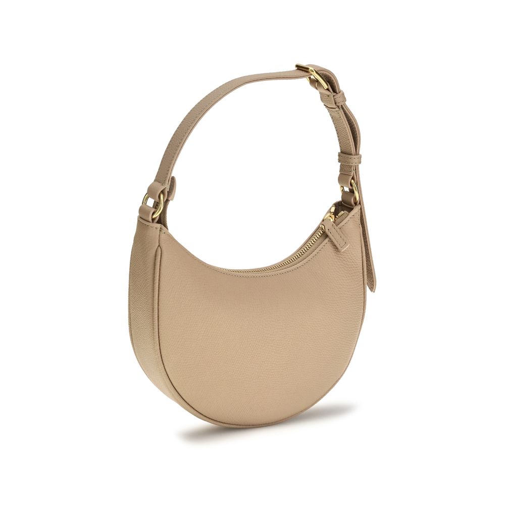 Valentino Garavani Beige Calf Leather Bos Taurus Shoulder Bag Valentino Garavani