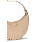 Valentino Garavani Beige Calf Leather Bos Taurus Shoulder Bag Valentino Garavani