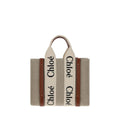 Chloé Brown Linen Handbag Chloé