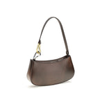 Staud Brown Calf Leather Bos Taurus Shoulder Bag