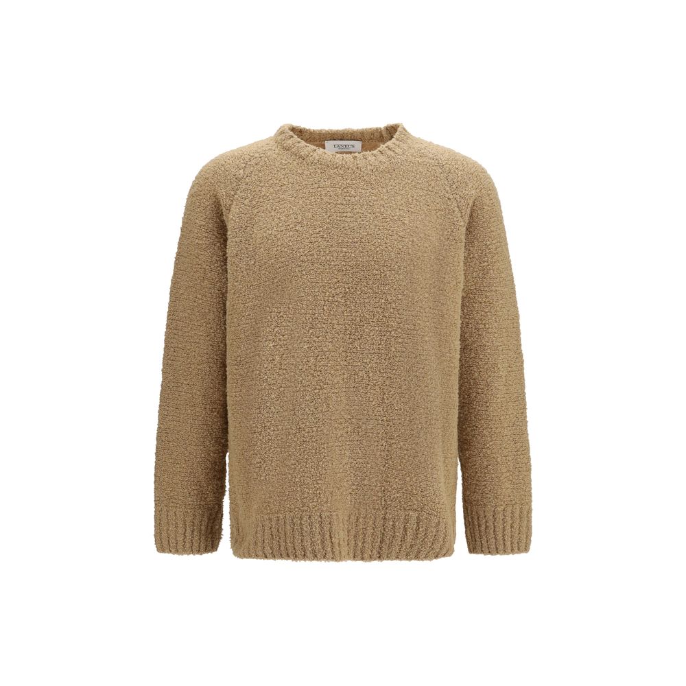 Laneus Beige Wool Oves Aries Sweatshirt Laneus