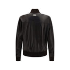 Dolce & Gabbana Brown Lamb Ovis Aries Aries Leather Jacket Dolce & Gabbana