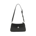 Vivienne Westwood Black Calf Leather Bos Taurus Shoulder Bag Vivienne Westwood