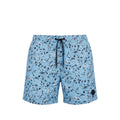 Trussardi Beachwear Light Blue Polyester Men Swim Trunk