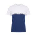 Trussardi Beachwear Blue Cotton Men T-Shirt