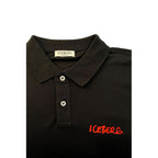 Iceberg Black Cotton Men Polo Shirt - Eljoys Fashion 